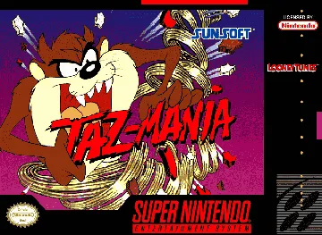 Taz-Mania (USA) (Beta) box cover front